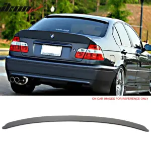 Fits 99-05 BMW E46 3-Series 4-Door AC Style Matte Black Rear Roof Spoiler ABS - Image 6