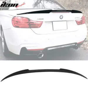 Fits 14-20 BMW 4-Series F33 F83 Convertible M4 Style Trunk Spoiler ABS Unpainted - Image 6