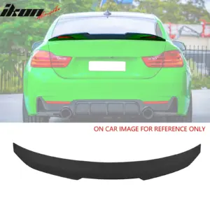 Fits 14-20 BMW F32 4-Series Coupe PSM Style Rear Trunk Spoiler Wing Matte Black - Image 6