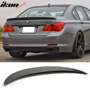 Fits 09-15 BMW F01 7-Series AC Style Rear Trunk Lid Spoiler Wing Lip Unpainted - Image 6