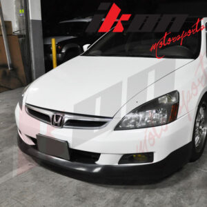 Fits 06-07 Honda Accord Sedan HFP Style Front Bumper Lip Spoiler Unpainted PU - Image 4