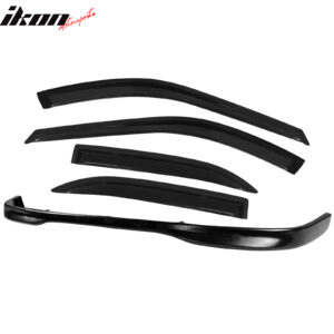 Fits 96-97 Honda Accord 4Dr TR Style Front Bumper Lip + Sun Window Visor - Image 5