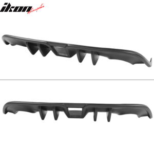 Fits 09-20 Nissan 370Z Rear Bumper Lip Diffuser Valance Vortex Shark 4 Fins - PP - Image 4