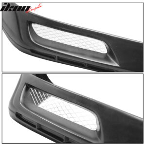 Fits 98-02 Honda Accord Coupe Type J Front Bumper Lip Spoiler Bodykit Guard PU - Image 4