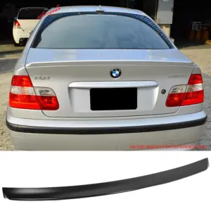 Fits 99-05 BMW E46 3 Series 4Dr IKON Style Rear Trunk Spoiler Wing ABS Unpainted - Image 6