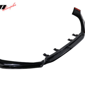 For 18-20 Honda Accord Gloss Black Front Bumper Lip Spoiler V5 Style PP 3PC - Image 4