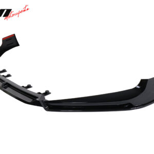 For 18-20 Honda Accord Gloss Black Front Bumper Lip Spoiler V5 Style PP 3PC - Image 5