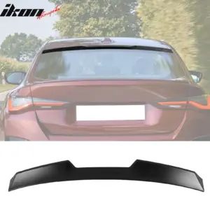 Fits 22-26 BMW G26 4-Series Gran Coupe & i4 V Style Roof Spoiler Primer Black - Image 6