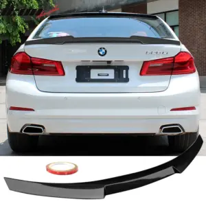 Fits 17-23 BMW 5-Series G30 F90 M5 M4 Style Rear Trunk Spoiler Wing Carbon Fiber - Image 6