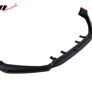 For 18-20 Honda Accord V5 Style Front Bumper Lip Spoiler Matte Black PP 3PC - Image 5