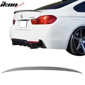 Fit 14-20 BMW 4-Series F32 Coupe Performance Style Trunk Spoiler Carbon Fiber CF - Image 6