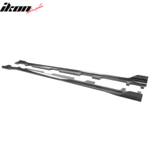 Fits 18-22 Honda Accord IKON Style 2PCS Side Skirts Extension Carbon Fiber Print - Image 4