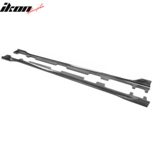 Fits 18-22 Honda Accord IKON Style 2PCS Side Skirts Extension Carbon Fiber Print - Image 5