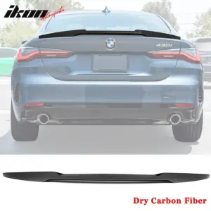 Dry Carbon Fiber Fits 21-25 BMW G22 4 Series G82 M4 Coupe M4 Style Trunk Spoiler - Image 6