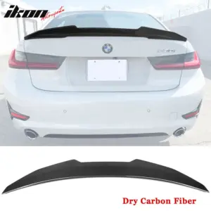 Dry Carbon Fiber Fit 19-26 BMW G20 3 Series 21-25 G80 M3 PSM Style Trunk Spoiler - Image 6