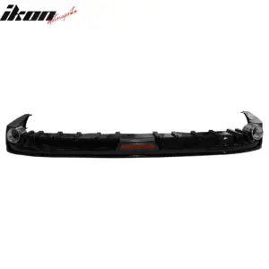 Fits 23-25 Honda Accord Gloss Black 3PCS Rear Bumper Diffuser W/ LED - IK Style - Image 6