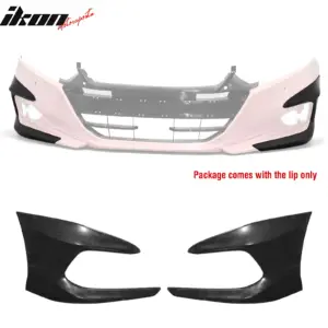 Fits 21-22 Honda Accord Sedan OE Style Front Bumper Lip Spoiler Unpainted PU 2PC - Image 6