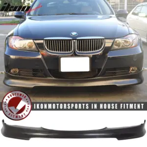 Fits 05-08 BMW E90 3-Series Sedan C Style Front Bumper Lip Spoiler PU Unpainted - Image 6
