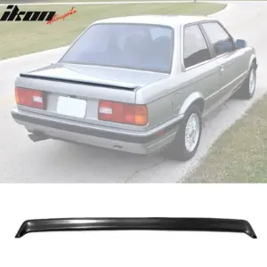 Fits 84-92 BMW E30 3 Series IS Style Rear Trunk Spoiler Wing Lip Unpainted PU - Image 6