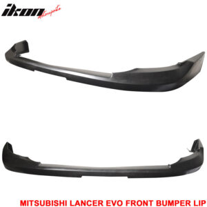 Fits 08-15 Mitsubishi Lancer EVO X OE Style Front Bumper Lip Spoiler Splitter PU - Image 4