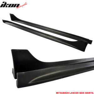 Fits 08-17 Mitsubishi Lancer OE Factory Style Side Skirts Extension Rocker Panel - Image 4