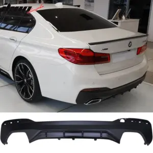 Fits 17-20 BMW 5 Series G30 M-Performance Style M-Tech M Sport Rear Lip Diffuser - Image 6