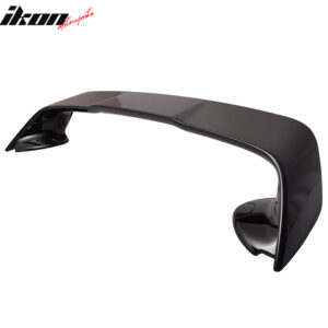 Fits 08-17 Mitsubishi Lancer EVO Style Rear Trunk Spoiler Lip Painted #X42 Black - Image 3