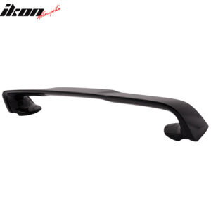 Fits 08-17 Mitsubishi Lancer EVO Style Rear Trunk Spoiler Lip Painted #X42 Black - Image 4