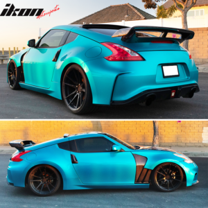 Fits 09-20 Nissan 370Z Coupe 2Dr IKON Style Rear Roof Spoiler Wing ABS Unpainted - Image 3