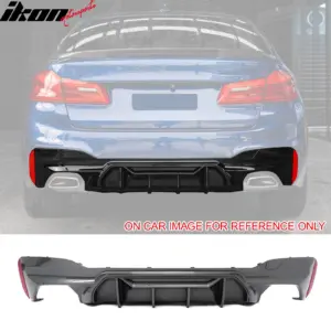 Fits 17-23 BMW G30 5 Series Rear Diffuser M5 M Perfermance Carbon Fiber Print PP - Image 6