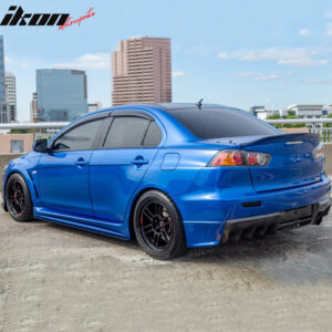 Fits 08-17 Mitsubishi Lancer EVO X 10 Sedan RS Style Trunk Spoiler Lip Unpainted - Image 3