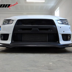 Fits 08-15 Mitsubishi Evolution EVO X 10 Front Lip Bottom Spoiler PU - R Style - Image 3