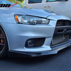 Fits 08-15 Mitsubishi Evolution EVO X 10 Front Lip Bottom Spoiler PU - R Style - Image 4