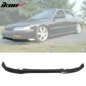 Fits 94-95 Honda Accord Type R Style Front Bumper Lip Lower Spoiler Splitter PU - Image 6