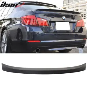 Fits 11-17 BMW F10 5-Series Sedan AC Style Matte Black Rear Trunk Spoiler ABS - Image 6