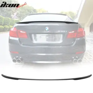 Fits 11-16 BMW 5-Series F10 Sedan Performance Style Trunk Spoiler Unpainted ABS - Image 6