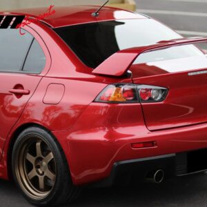 Fits 08-17 Mitsubishi Lancer EVO Japan Style Rear Trunk Spoiler Unpainted Gray - Image 3