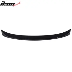 Fits 11-16 BMW F10 5 Series AC Style Trunk Spoiler Lip Painted #416 Carbon Black - Image 6