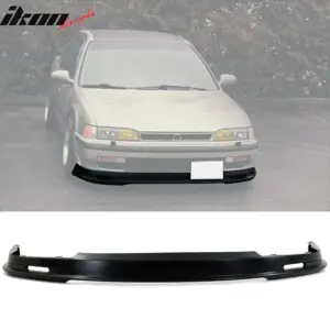 Fits 90-93 Honda Accord DX EX LX Mugen Style Unpainted Front Bumper Lip Spoiler - Image 6