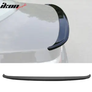 Fits 04-10 BMW E60 5 Series AC Style Matte Black Rear Trunk Spoiler Wing Lip ABS - Image 6