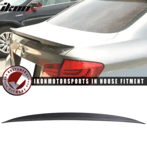 Fit 11-16 BMW 5 Series F10 Sedan Performance 2 Style Trunk Spoiler Unpainted ABS - Image 6