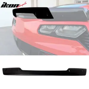 Fits 14-19 Chevy Corvette C7 Rear Decklid Trunk Spoiler Gurney Flap Wicker Bill - Image 6