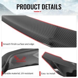 Fits 08-17 Mitsubishi Lancer EVO X R Style Carbon Fiber Print Trunk Spoiler ABS - Image 4