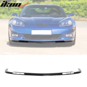 Fits 05-13 Chevy Corvette C6 Z06 OE Factory Style Front Bumper Lip Spoiler - PU - Image 6