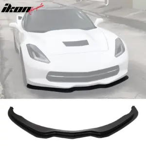 Fits 14-19 Chevrolet Corvette C7 ST Stingray Style Front Bumper Lip Spoiler PU - Image 6