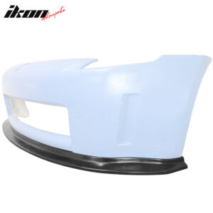Fits 03-05 Nissan Fairlady Z33 350Z IKON V7 Style PU Front Bumper Lip Spoiler - Image 5