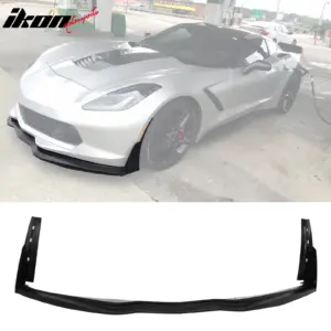 Fits 14-19 Chevrolet Corvette C7 Stingray Stage 3 Front Bumper Lip PU Unpainted - Image 6