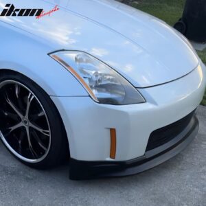 Fits 03-05 Nissan Fairlady Z33 350Z V Style Front Bumper Lip Spoiler PU Splitter - Image 3