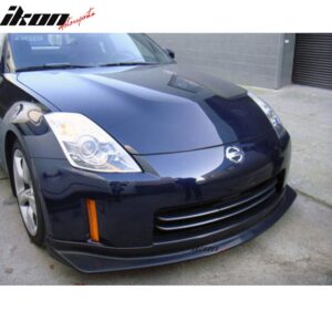 Fits 06-09 Nissan 350Z 2DR N-S Style Front Bumper Lip Chin Spoiler PU Unpainted - Image 3