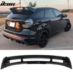 For 12-18 Ford Focus Hatchback RS Style Gloss Black Rear Window Roof Spoiler ABS - Image 6